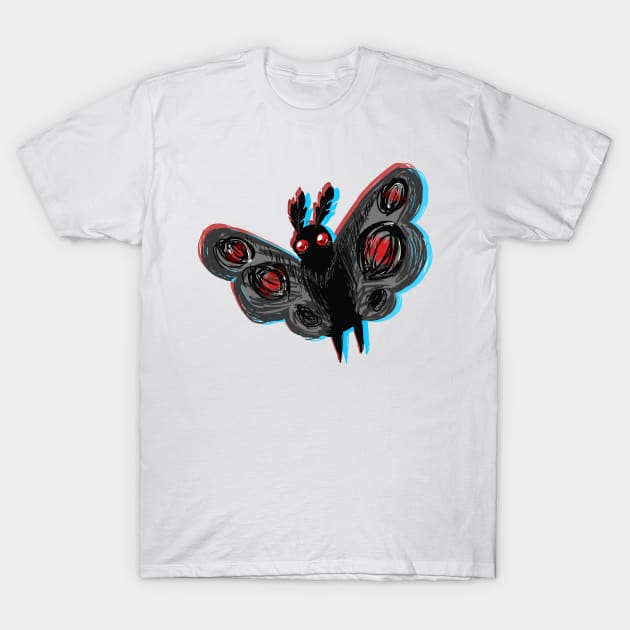 Chromatic Mothman T-Shirt by KaijuCupcakes